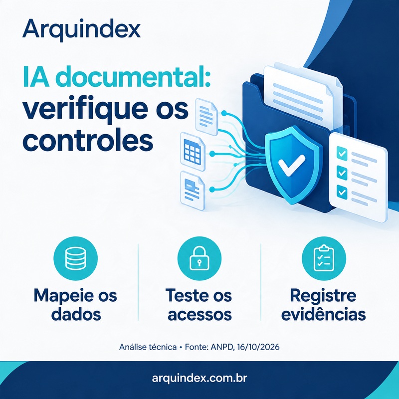 Arte sobre evidências e controles em IA documental