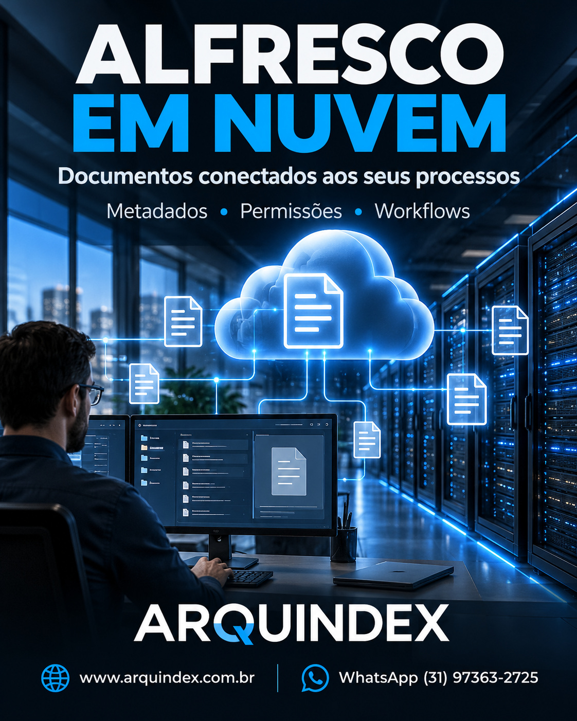 Alfresco em nuvem: metadados, permissões e workflows